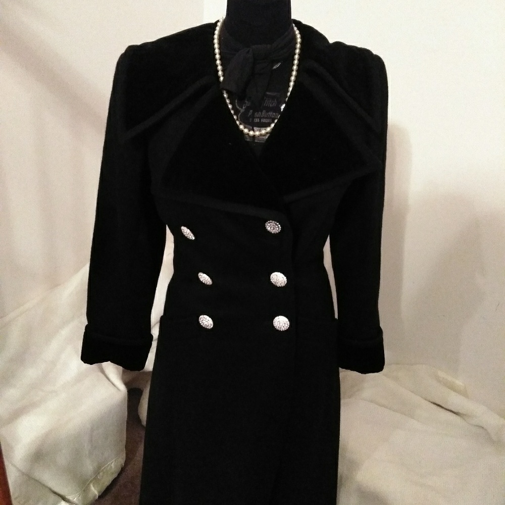 Sait Laurent Long Wool Coat